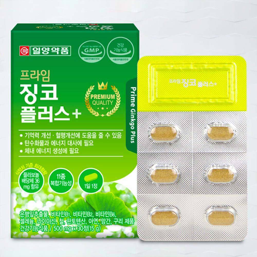 은행잎 추출물 혈행개선 영양제 기억력 개선제 30정 2박스