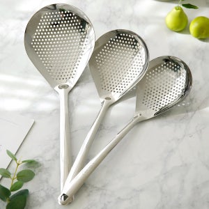 스텐 304 스키머 타공 그물 튀김 국자 뜰채 건지기 업소용 가정용 국자 3종