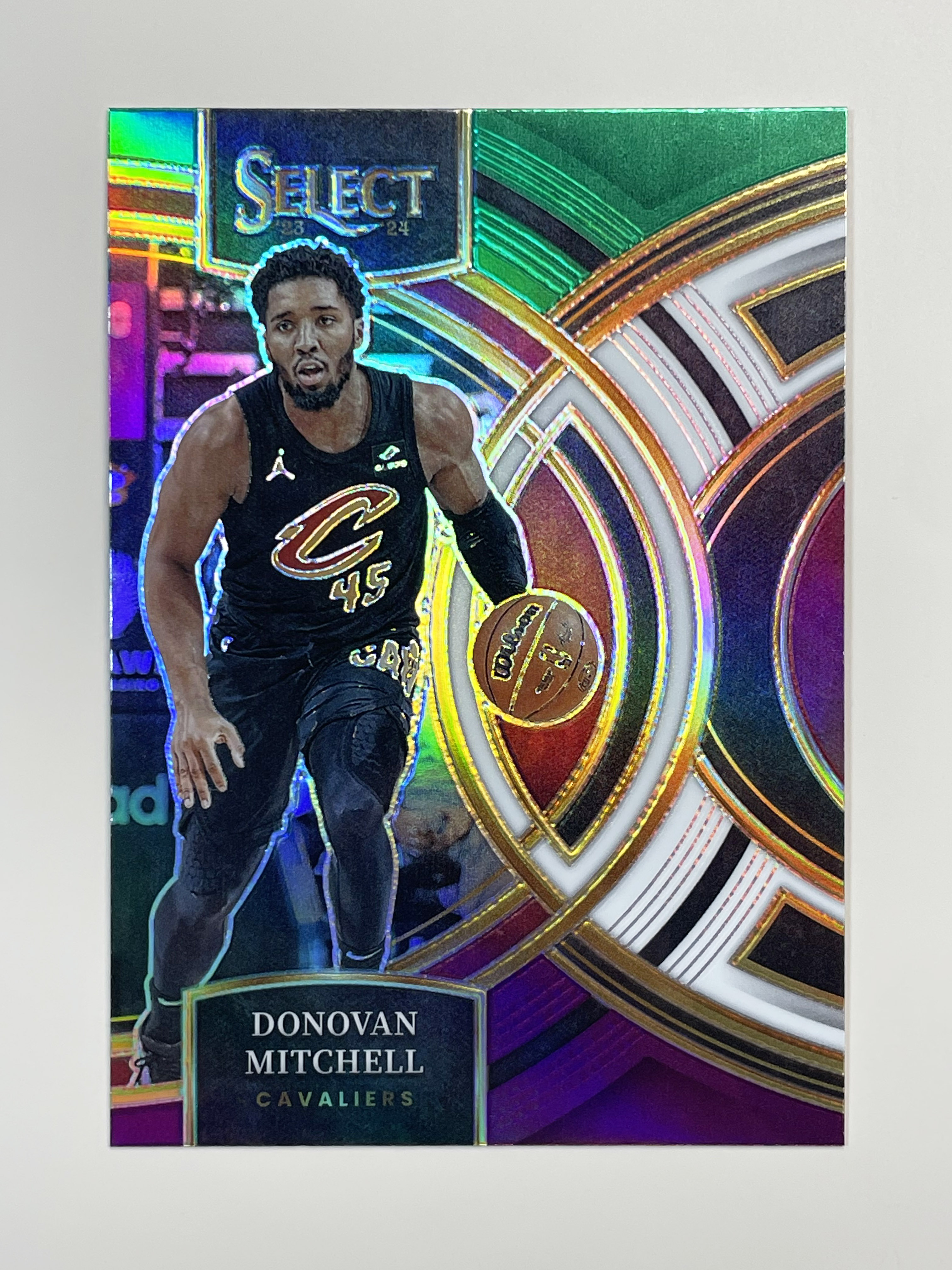 23-24 Select #163 Green White Purple Prizm 도노반 미첼