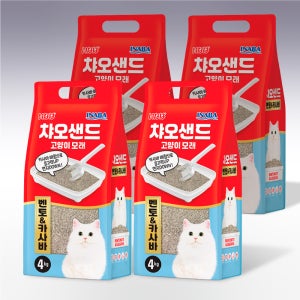 이나바 챠오샌드 벤토&카사바 고양이 모래 4kgx4개 카사바배합