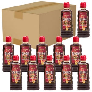 미담채 캡사이신 매운맛 소스 550g X 12통 (1박스) 대용량