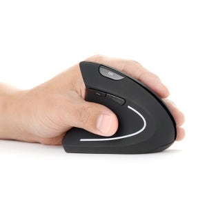 인체공학 왼손 무선 버티컬 손목 마우스 6버튼