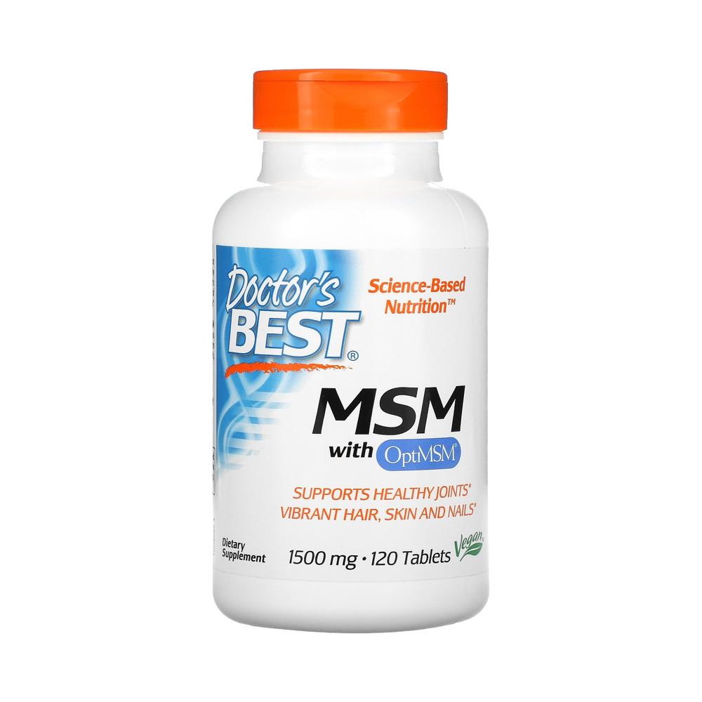 닥터스베스트 <b>MSM with OptiMSM 1500mg</b> 120정