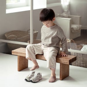 헬로프로그 통 원목 아기 슈벤치 미니 현관 벤치 신발장 의자