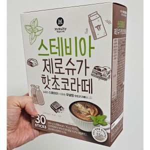 맥널티 스테비아 제로슈가 핫초코라떼 15gX30개입 탕비실 사무실 커피 믹스 홈카페