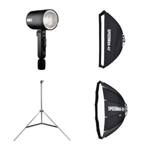 SMDV 촬영 조명 세트 (B120 + 소프트박스 + 스탠드)