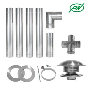 고급형 스테인리스 150mm 연통 4.5m 세트