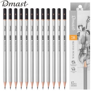 델리 디마스트 미술용 연필 2B 1타 12자루 178mm 4g