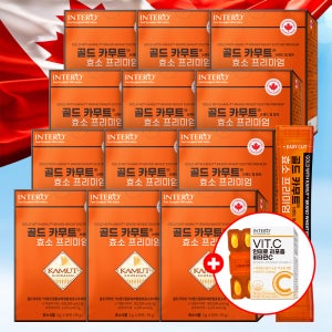 인테로 골드 카무트 효소 프리미엄 30포, 12개
