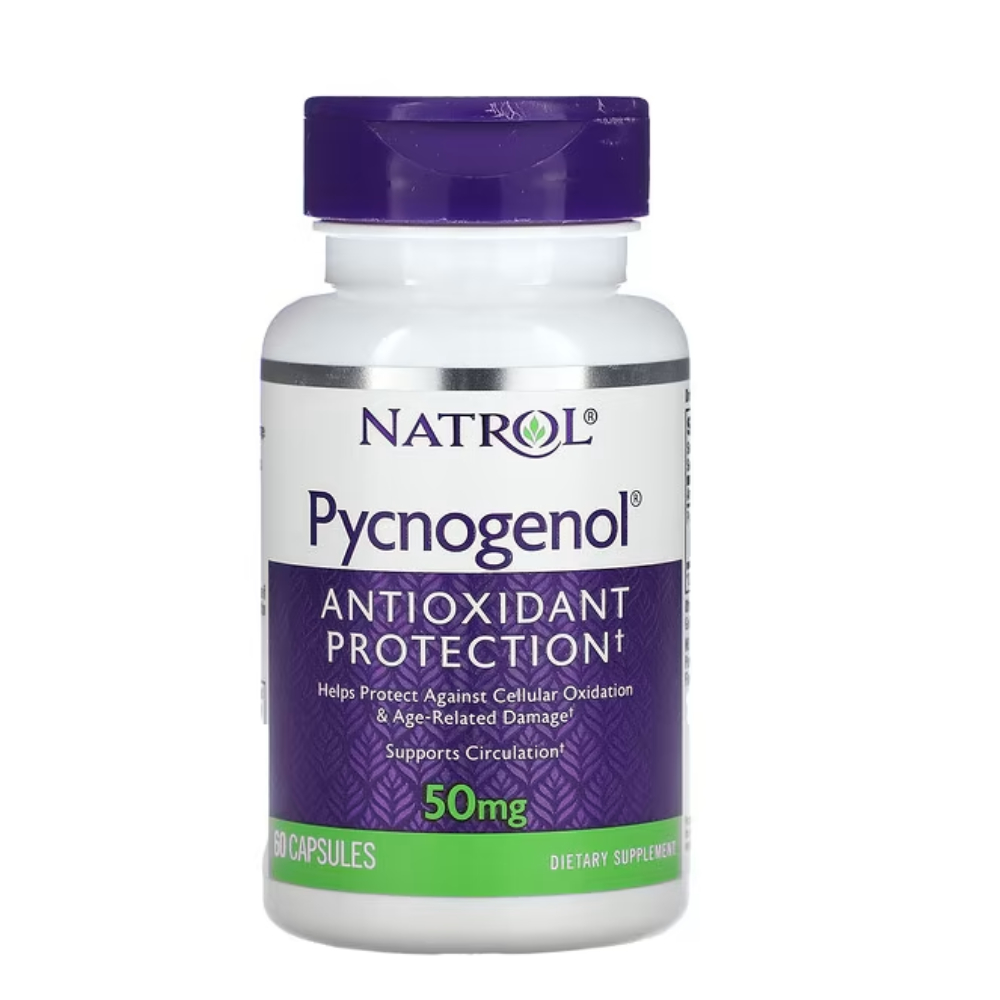 <b>나트롤</b> 피크노제놀 Pycnogenol 프랑스 해안송 껍질 추출물 OPC 50mg 60정