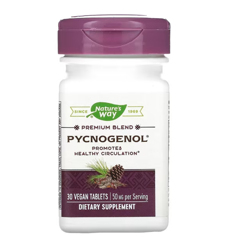 네이쳐스웨이 피크노제놀 Pycnogenol 해안송 껍질 추출물 로즈마리 50mg 30정