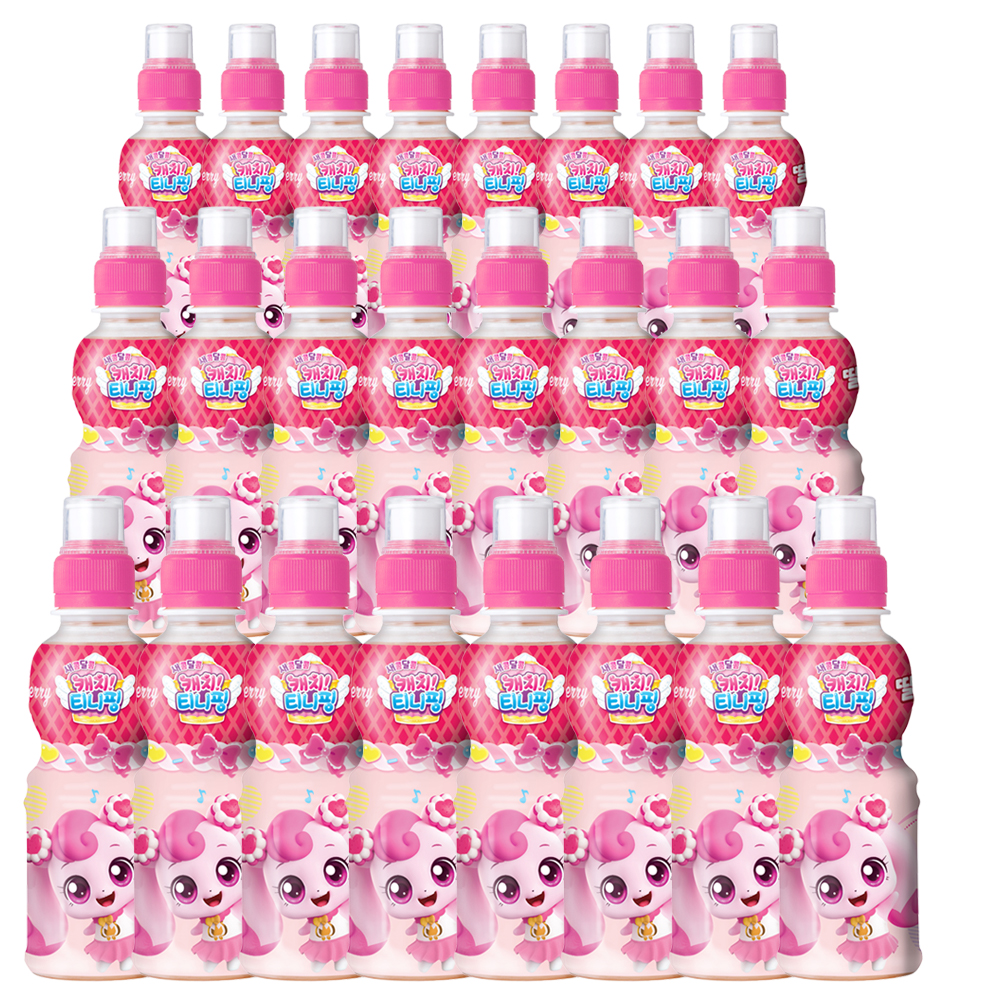 웅진 캐치티니핑 딸기 200mlx24개/칼슘,유산균,비타민D,<b>아연</b> 함유