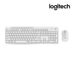 [국내정품] 로지텍코리아 MK295 Silent 화이트 무선 키보드 마우스 세트, 2.4Ghz연결, 좌우대칭형 마우스