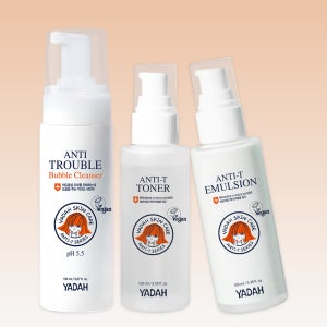 야다 안티티 트러블 케어 3종(토너 100ml+에멀전 100ml+클렌저 150ml)