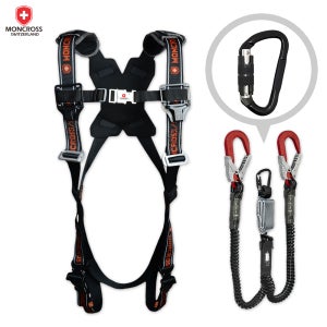 몽크로스 프리미엄 그네식안전대 Y죔줄 자동카라비너 건설현장 추락방지