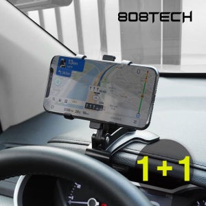(1+1) 차량용 스마트폰 계기판 대시보드 360도 회전 거치대