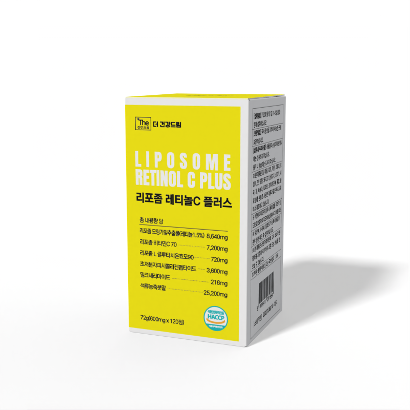 더건강드림 리포좀 먹는 레티놀 C 플러스 600mg x 120정 4개월분
