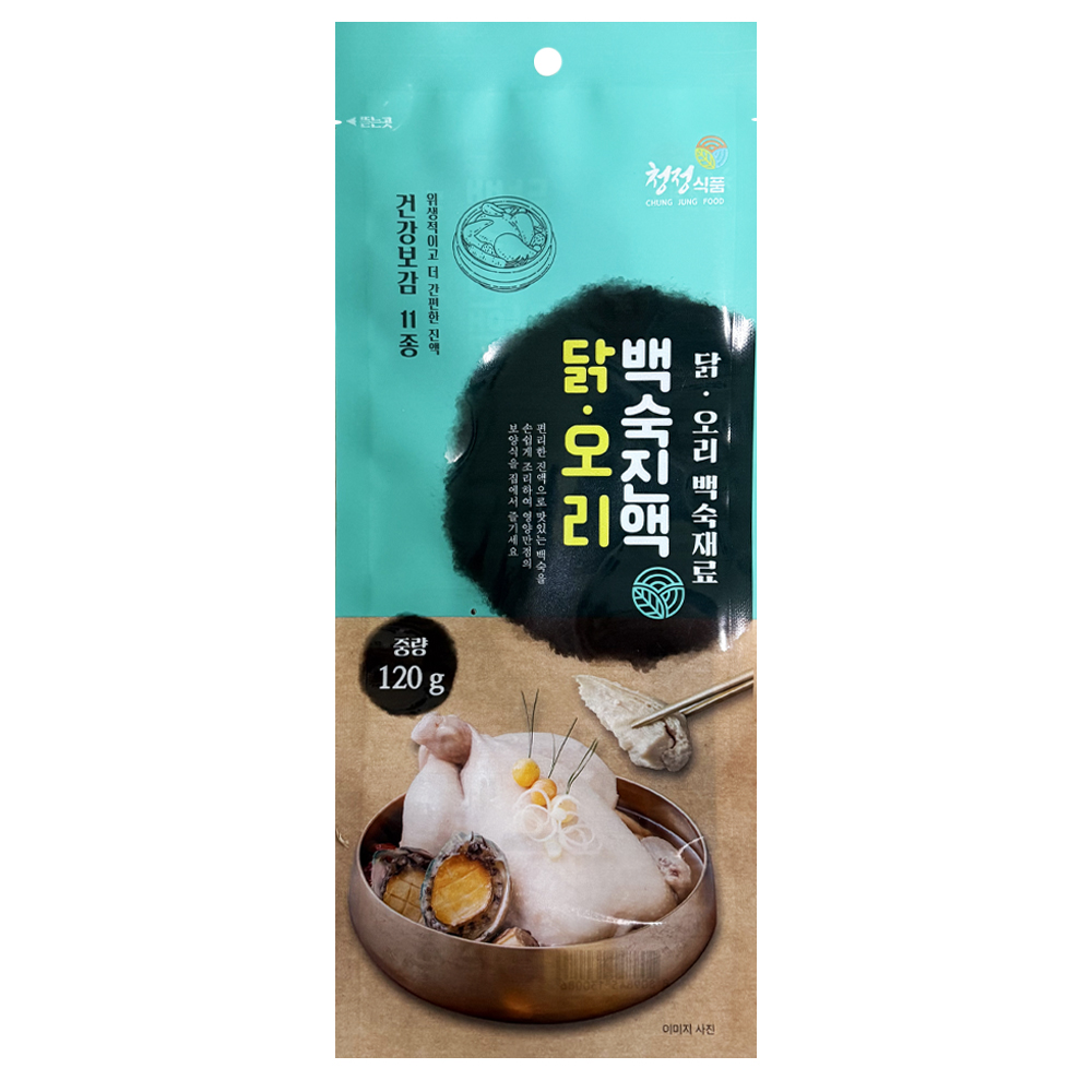 국내산 닭 오리 백숙 진액 120g x5개 육수 한방재료 엄나무