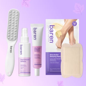 [아기발 실속 세트] 바렌 발각질지우개 홈세트 + 힐밤 40ml + 힐 패치 10개입