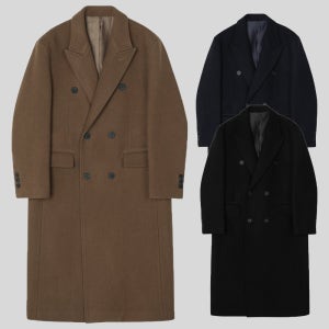 남자코트 캐시미어 더블 롱 모직 울리치 겨울 남자정장코트