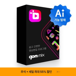 AI로 간편한 영상 편집 프로그램 곰믹스 [라이선스 이메일 발송]