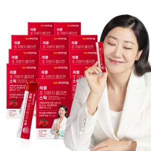 비타민마을 석류 초 저분자 피쉬 콜라겐 젤리 스틱 300달톤 15포, 12개