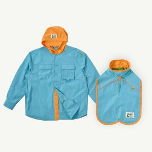 포브테일 후디 셔츠 자켓 + 도그 코트 SET, 강아지 커플 산책 점퍼 옷