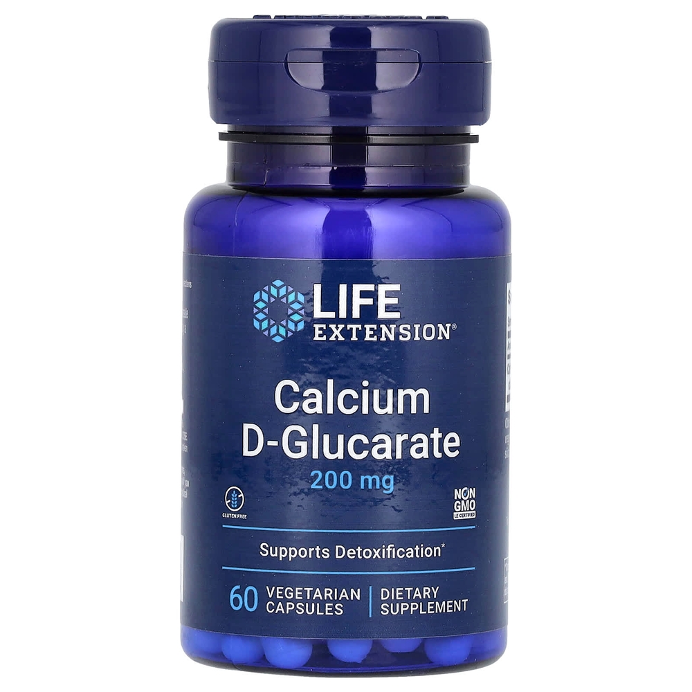 라이프익스텐션 칼슘 d-글루카레이트 200mg 베지 캡슐 60정
