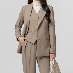 가을 3종 조끼 여성정장세트 하객 여자셋업 면접복장 투피스 수트
