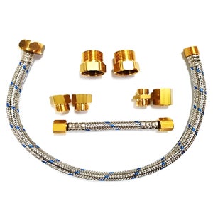 절수 페달 호스 가정용 주방 싱크대 발판 절수 수전 밸브 부속 연결 호스 11cm