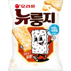 오리온 뉴룽지오리지널L 124g 누룽지 쌀과자 스낵 신제품[1박스]