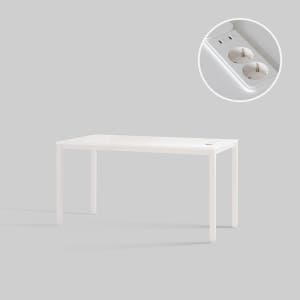 [두닷] 콰트로 PD 3.0 C타입 노트북 데스크 1400 x 800, 에어화이트+에어화이트