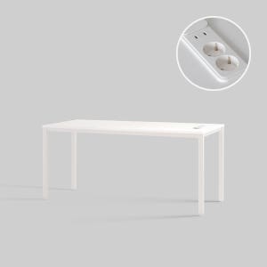 [두닷] 콰트로 PD 3.0 C타입 노트북 데스크 1600 x 800, 에어화이트+에어화이트