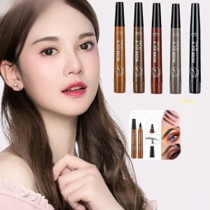 4포크워터프루프눈썹타투문신아이브로우틴트펜슬