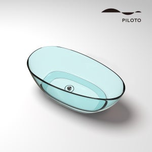 필로토 판타즈마욕조8001 클리어블루 이동식욕조 천연수지욕조