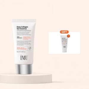 아이엠유 촉촉한 피부 진정 저분자 딥 콜라겐 선 에센스 SPF50+ 50ml, 1개