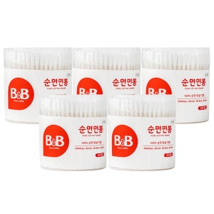 비앤비 원형 면봉 200P X5개