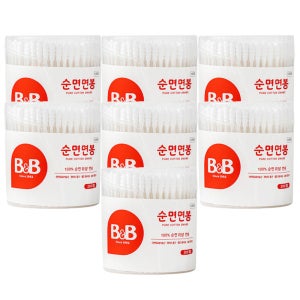 비앤비 원형 면봉 200P X7개