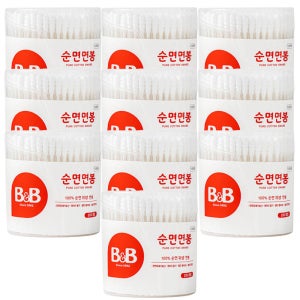 비앤비 원형 면봉 200P X10개