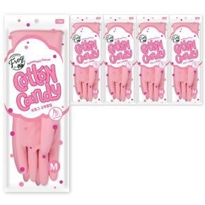 [N단독구성] 프로그 라텍스 고무장갑 코튼캔디 솜사탕 컬러 양손 5개 세트 구성