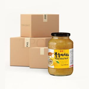 꽃샘 꿀유자차S 1kg 8개