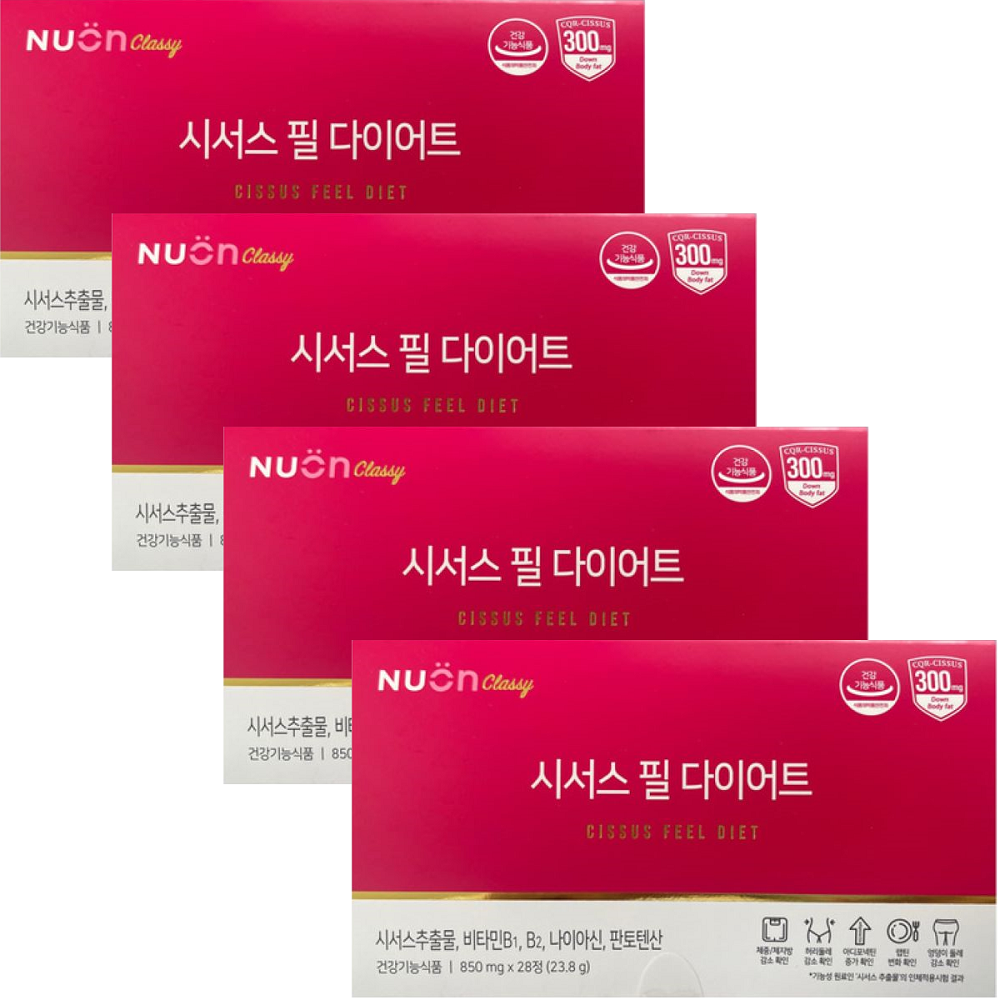 <b>뉴온</b> 시서스 필 다이어트 850mg x 28정 4개