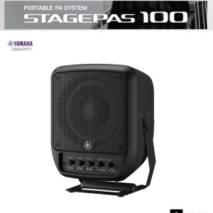 [야마하] STAGEPAS100BTR 충전식 소형 포터블 PA 시스템/블루투스스피커 스테이지파스