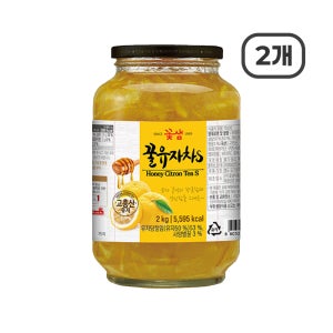 꽃샘 꿀유자차S 2kg 2개
