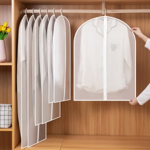 필굿리빙 부직포 옷 커버 행거 덮개 옷걸이 가림막 옷보관 의류 5P