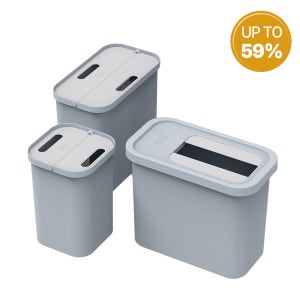 [조셉조셉] 리사이클 분리수거함 휴지통 분리형 분리수거통 (블루) 14L