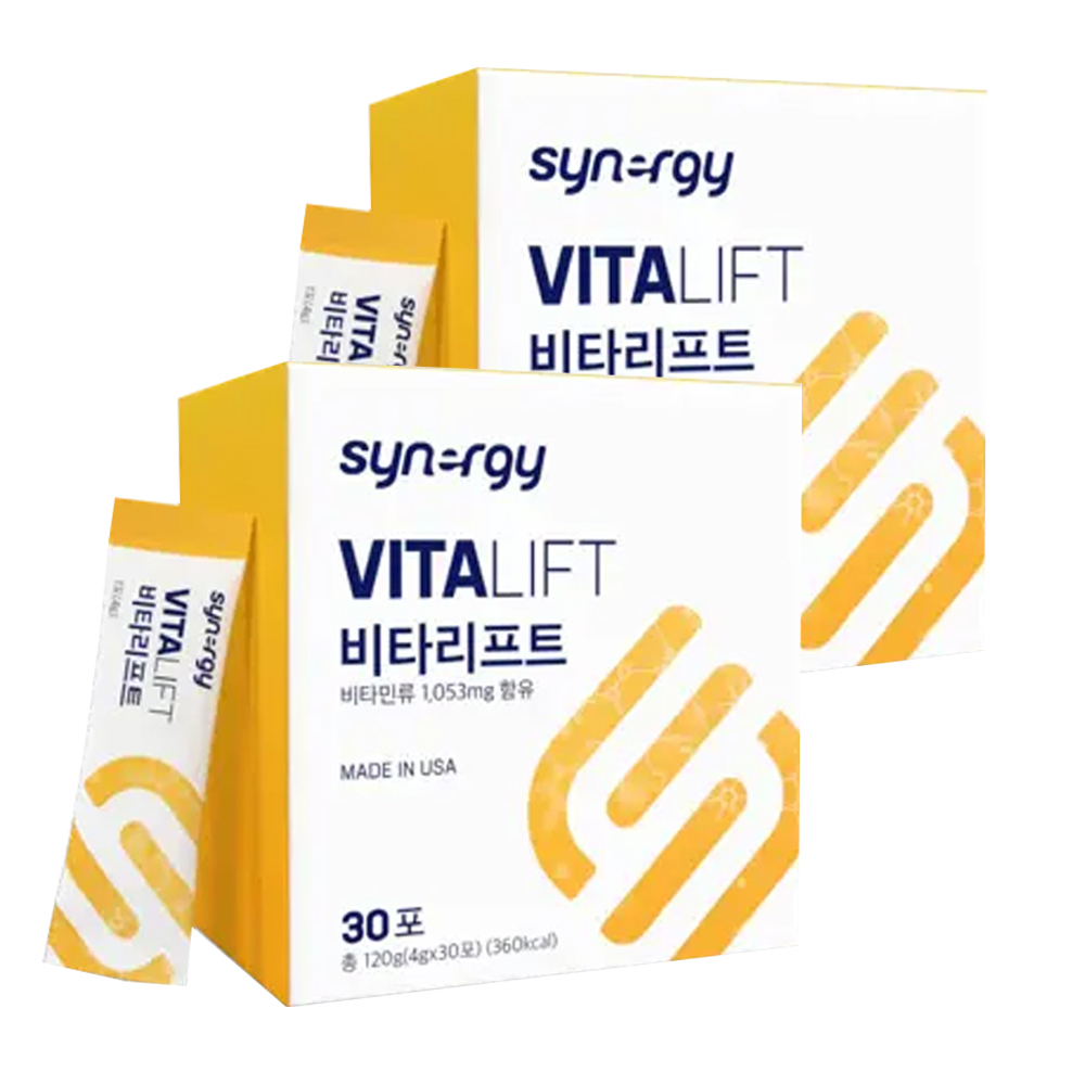 시너지 <b>비타</b>리프트 4g X 30포 x 2개 과라나 에너지 <b>허브</b>티