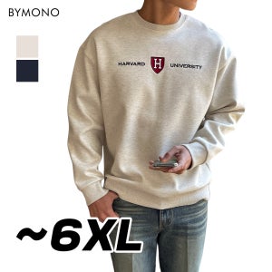 XL-6XL 모노 하버드 오버핏 맨투맨 남자 빅사이즈 맨투맨티셔츠