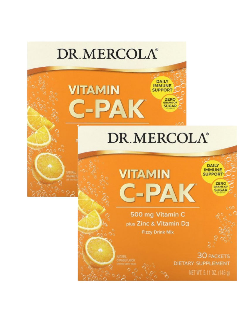 2개-<b>닥터머콜라</b> 비타민씨팩 천연 오렌지 드링크 믹스, 500mg 30팩 각 4.84g