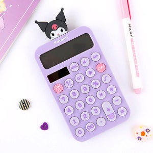귀여운 캐릭터 산리오 쿠로미 피규어 계산기 학생 사무실